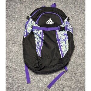 Adidas Backpack Bat Equipment Bag Pockets Softball Women’s Black Purple One Size